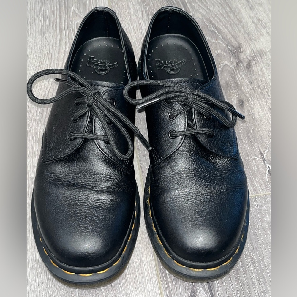 Dr Martens 1461 Women’s Size 8 Virginia Oxford Leather Shoes Black EUC